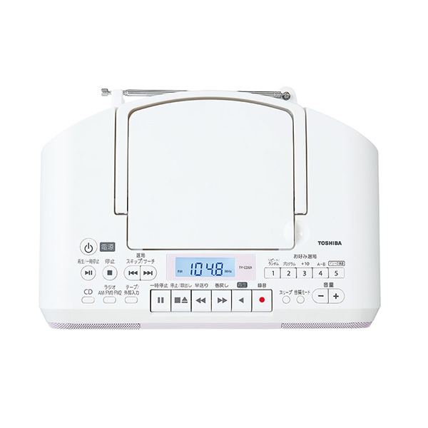 TOSHIBA CD対応ラジカセ 東芝 ピンク TY-CDS9-P : ぎおん - 通販