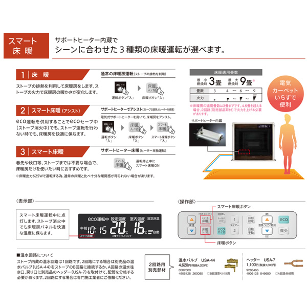 コロナ フィルネオ床暖 FF式輻射＋床暖房 石油ストーブ 寒冷地用大型ストーブ UH-FIR7024-W シャンパンホワイト 主に18畳用  FIRNEO CORONA : uh-fir7024-w : ぎおん - 通販 - Yahoo!ショッピング