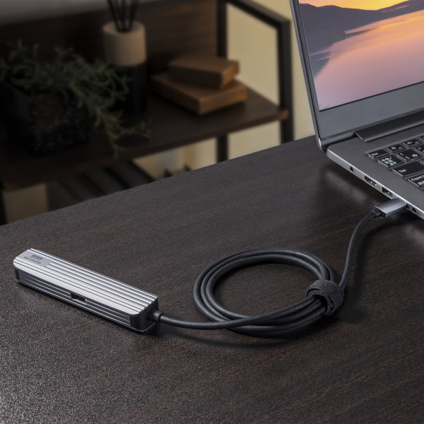 USB Type-Cマルチ変換アダプタ HDMIポート＋LANポート付き ケーブル1m サンワサプライ USB-3TCHLP7S-1｜gion｜03