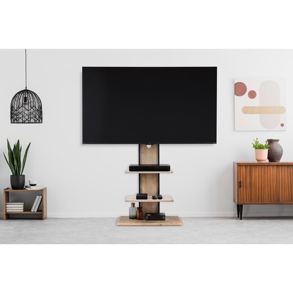 IRISOHYAMA スタンドテレビ台UTS-700R-LNライトナチュラル IRIS OHYAMA（アイリスオーヤマ） スタンドテレビ台 UTS-700R-LN
