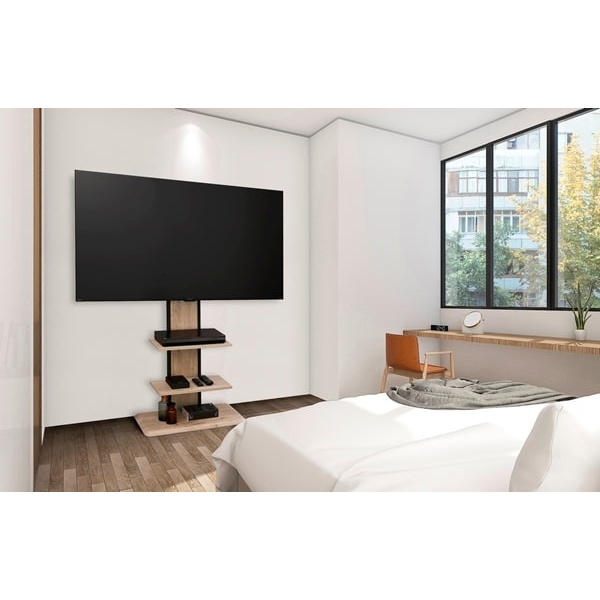 IRISOHYAMA スタンドテレビ台UTS-700R-LNライトナチュラル IRIS OHYAMA（アイリスオーヤマ） スタンドテレビ台 UTS-700R-LN
