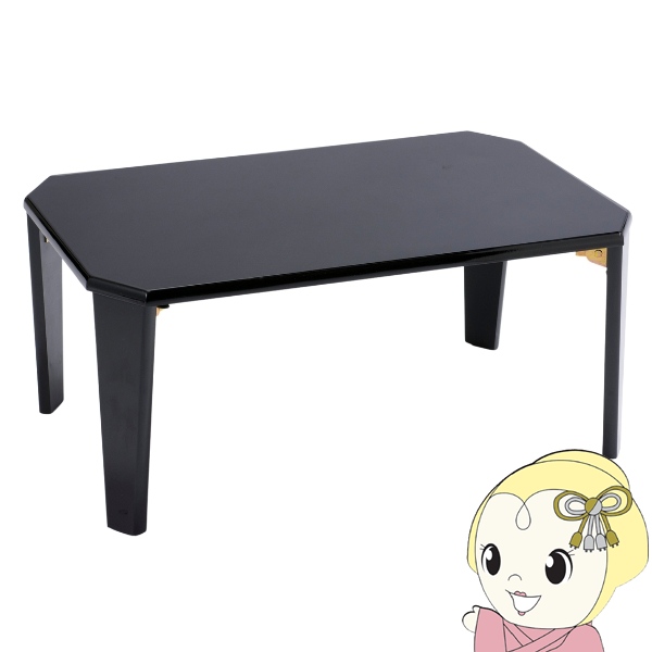 黒の折りたたみ式テーブル 約70cm x 70cm imgrc0157365287.jpg