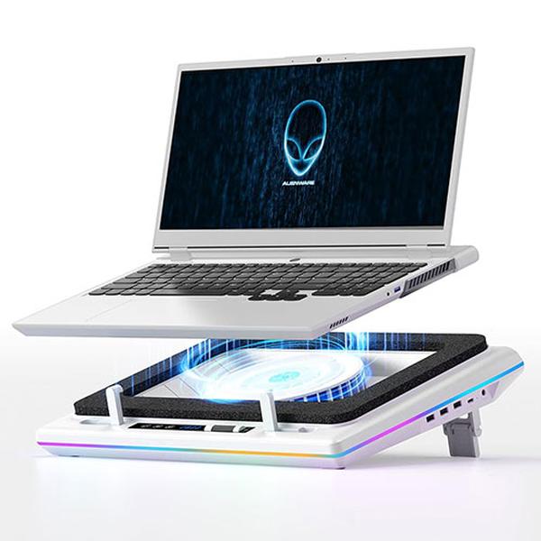 llano llano V12RGB-WH ホワイト ノートパソコン 冷却パッド RGBライト