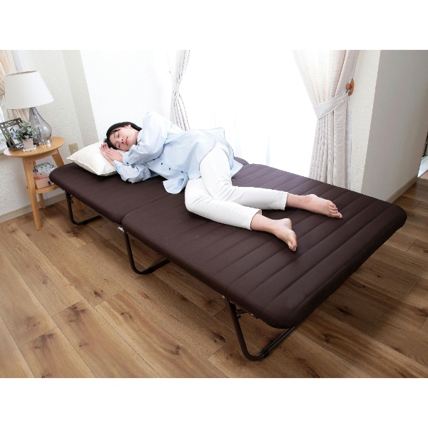 谷村実業 折りたたみ式ベッド Vita もこもこ折りたたみベッド シングル