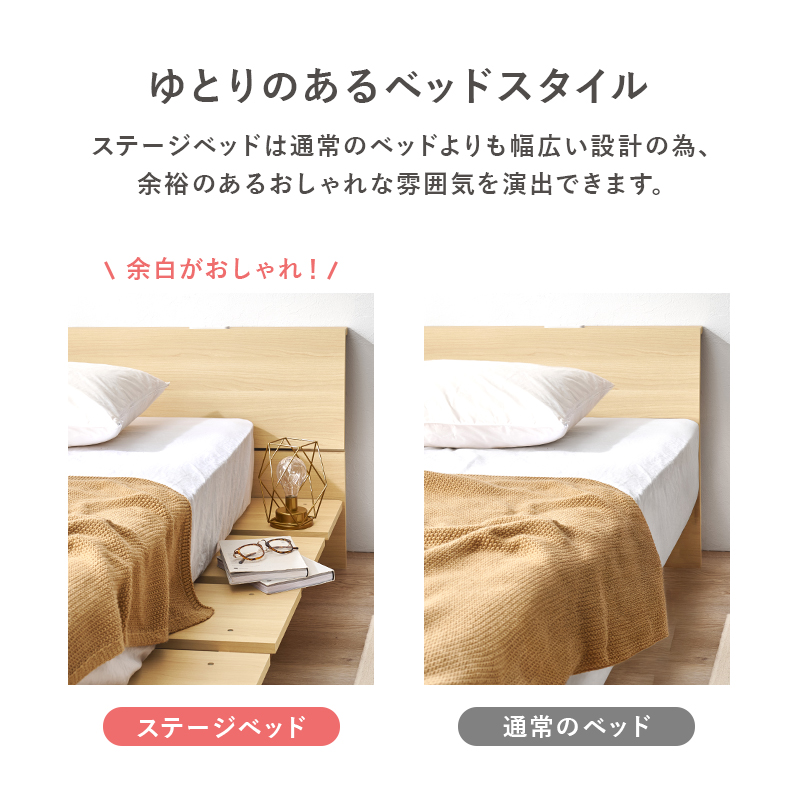 HAGiHARA ベッド シングルベッド ベット フロアベッド ロースタイル