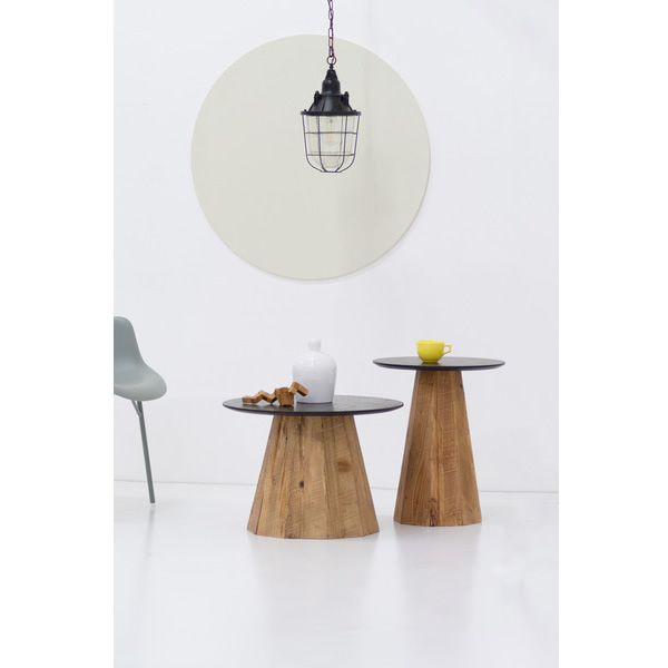 サイドテーブル ナイトテーブル 木製 天然木 丸い 丸型 円形 おしゃれ