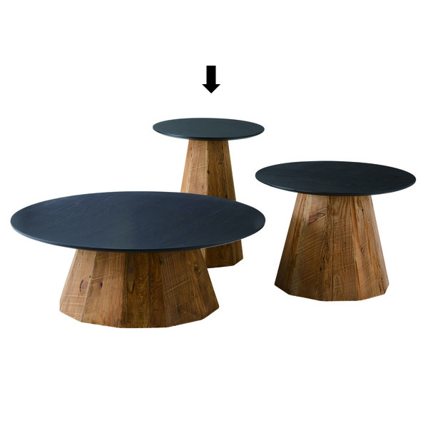 サイドテーブル ナイトテーブル 木製 天然木 丸い 丸型 円形 おしゃれ