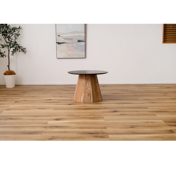 ラウンドテーブル Sサイズ サイドテーブル 北欧 木製 古材 パイン 天然木化粧合板 オーク 丸 円形 おしゃれ　東谷｜gion｜02