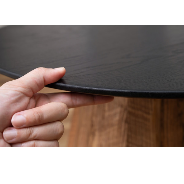 ラウンドテーブル Sサイズ サイドテーブル 北欧 木製 古材 パイン 天然木化粧合板 オーク 丸 円形 おしゃれ　東谷｜gion｜06