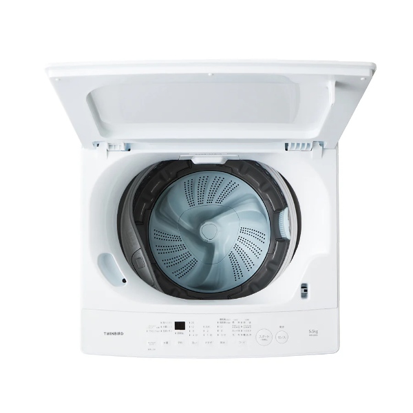 ツインバード（TWINBIRD） 洗濯機 WM-ED55W 全自動電気洗濯機 5.5kg