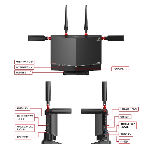 BUFFALO（バッファロー） BUFFALO Wi-Fi 7(11be)対応トライバンドWi-Fi
