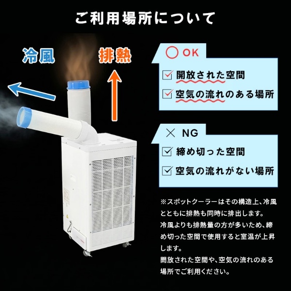 ユアサプライムス スポットクーラー YNSP-25HAC 単相100V 2.5kW（60Hz