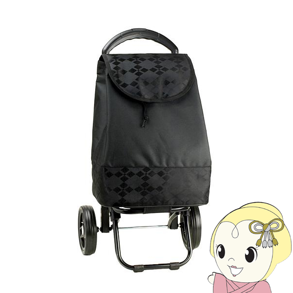 Yahoo! Yahoo!ショッピング(ヤフー ショッピング)ショッピングカート キャリーカート ヴァレンチノヴィスカーニ 保冷 保温 高さ4段調節 折りたたみ 黒 黒/srm
