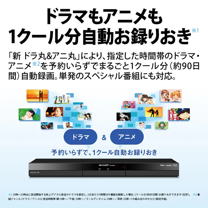 ブルーレイレコーダー SHARP シャープ AQUOS アクオス 2TB 2B-C20GT1/srm | SHARP | 05