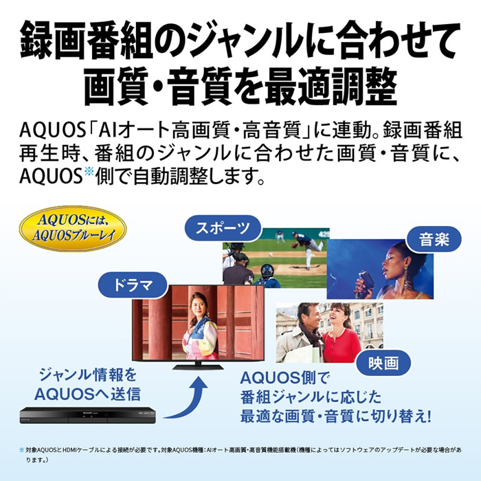 ブルーレイレコーダー SHARP シャープ AQUOS アクオス 2TB 2B-C20GW1/srm | SHARP | 01