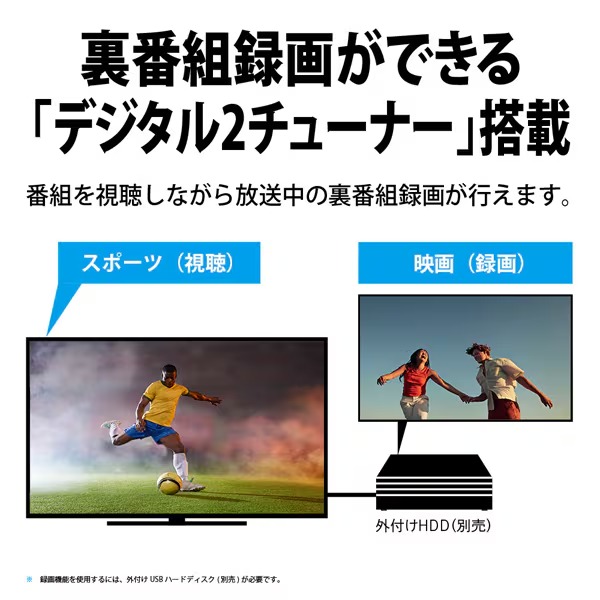 テレビ 2T-C24GE1 SHARP シャープ AQUOS アクオス GE1ライン 液晶テレビ 24V型 ハイビジョン 外付HDD対応/srmの画像
