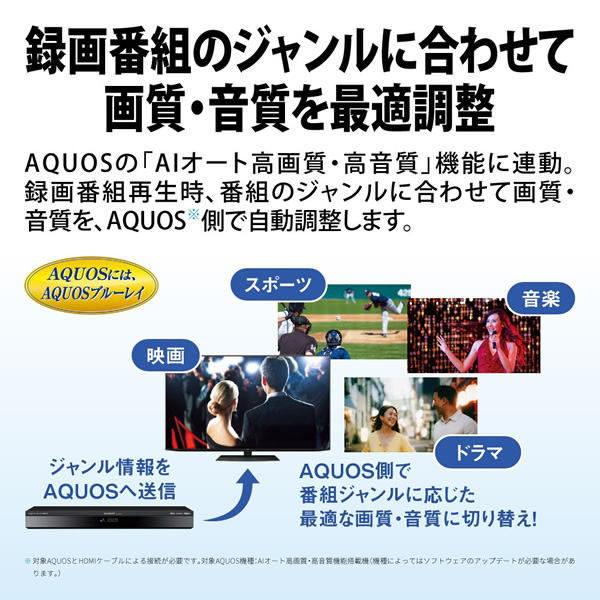 ブルーレイディスクレコーダー SHARP シャープ AQUOS アクオス 4TB 4Kチューナー内蔵 4Kレコーダー 4B-GT3シリーズ 4B-C40GT3/srm_4