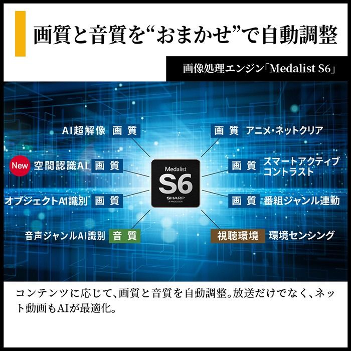【設置込】 AQUOS mini LEDテレビ 85V型 シャープ HV1ライン 高画質 高音質 ネット動画 快適・便利 デザイン 4T-C85HV1/srmの画像