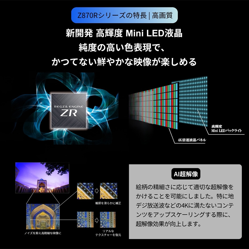 レグザ タイムシフトマシン搭載4K 液晶テレビ...の詳細画像5