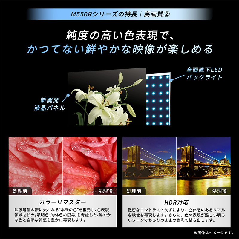 【設置込】 レグザ 4K液晶テレビ 65V型 TVS REGZA M5seriesM550R＜4K液晶＞エントリーモデル 65M550R/srm_7