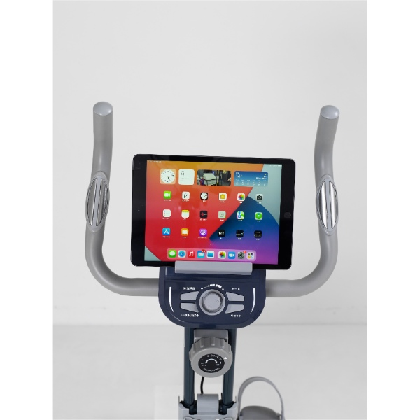 フィットネスバイク 4722 YOCAIRO アルインコAFBX4922同等品 折り畳み 心拍数測定 タブレットトレー付 家庭用 ダイエット ネイビー/srm_10