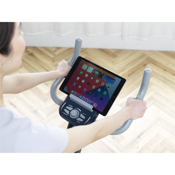 フィットネスバイク 4722 YOCAIRO アルインコAFBX4922同等品 折り畳み 心拍数測定 タブレットトレー付 家庭用 ダイエット ネイビー/srm_8