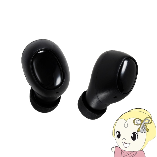 完全ワイヤレスイヤホン アクセス B-niko ビーニコ AH-TWS03 ブラック