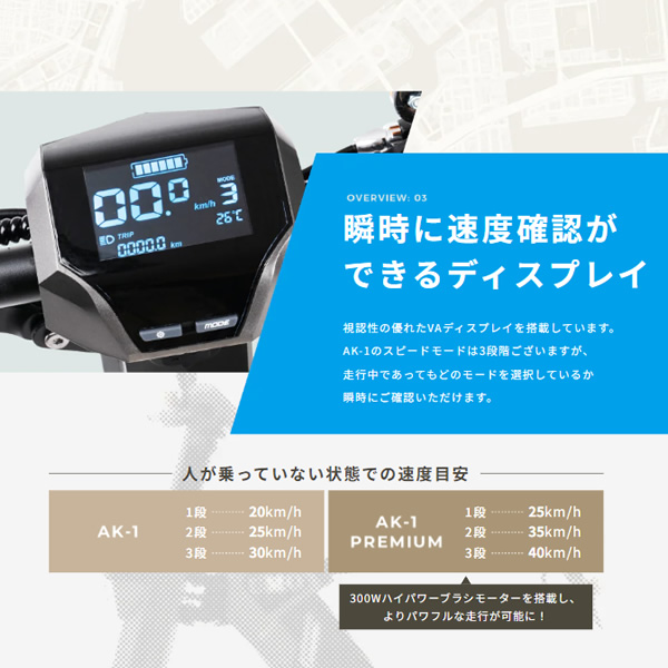 電動バイク 原付バイク 公道走行可 EV 折りたたみ電動スクーター AK-1 1年間保証  グレー AK-1-GY/srm |  | 04