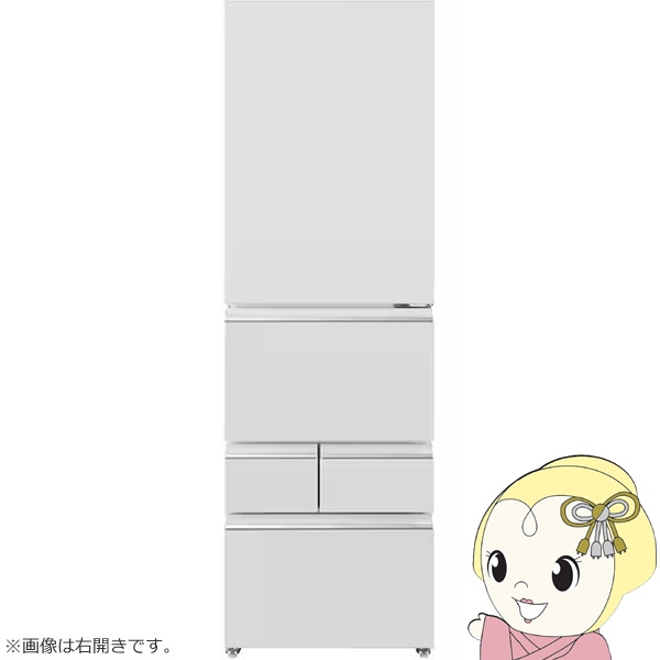 [�\�� ��2-3�T�Ԉȍ~]�①�� �y�ݒu���z AQUA �A�N�A 401L ��60cm ���J�� 5�h�A ���C�g�O���[ AQR-S40AL-W/srm