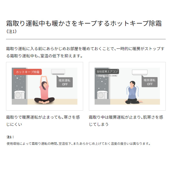 エアコン 富士通ゼネラル ルームエアコン ノクリア Cシリーズ 14畳用 単相100V ホワイト コンパクトモデル AS-C404R-W/srm | 富士通 | 06