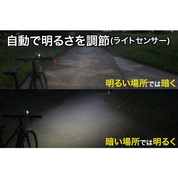 GENTOS ジェントス 自転車 ライト LED バイクライト USB充電式 AX-012R/srm｜gioncard｜04
