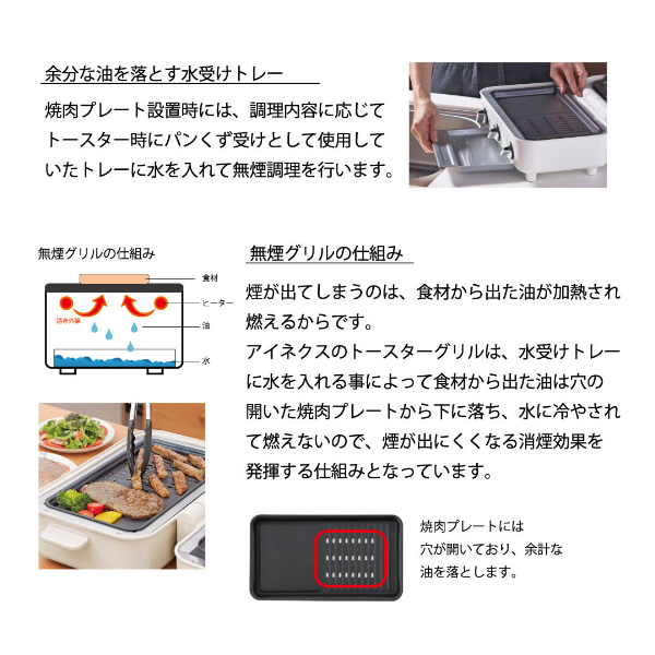 トースターグリル Smart toaster grill アイネクス スマートトースター