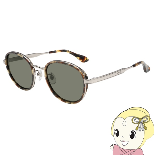 在庫あり　偏光サングラス オーバル AVIREX AXS-302 COL1 ブラウンカモフラージュ・シルバー グリーンスモーク偏光 ドライブ 運転 メンズ レディース Real Stitch 偏光サングラス オーバル AVIREX AXS-302 COL1 ブラウン