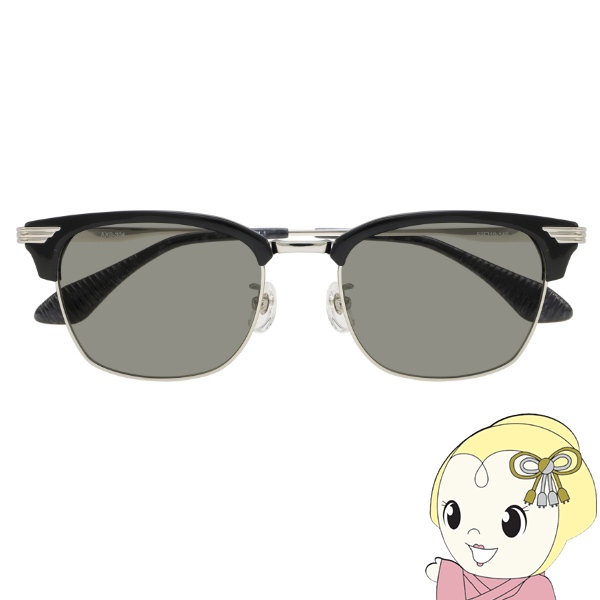 在庫あり　偏光サングラス サーモント AVIREX AXS-304 COL1 ブラック・シルバー ライトグリーンスモーク偏光 紫外線対策 ドライブ 運転 メンズ レディース Real Stitch 偏光サングラス サーモント AVIREX AXS-304 COL1 ブラック