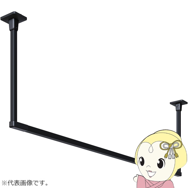 ����Z�� �z�X�N���[�� �����p������ �Œ莮 BAR�^ �u���b�N BAR1-6009-BK ����600mm ��983mm/srm