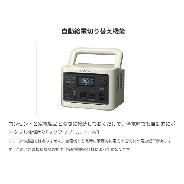 新品Victor ポータブル蓄電池BN-RF510 充電防災　キャンプ VICTOR Victor BN-RF510 ビクター ポータブル電源 ミディアムモデル