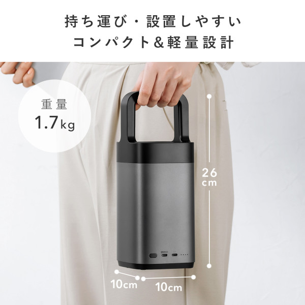 モバイルバッテリー USB PD対応ハンドル一体型 67000mAh サンワサプライ PD90W 高速充電  PSE認証済み BTL-RDC36/srmの画像