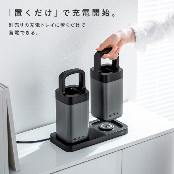 モバイルバッテリー USB PD対応ハンドル一体型 67000mAh サンワサプライ PD90W 高速充電  PSE認証済み BTL-RDC36/srmの画像