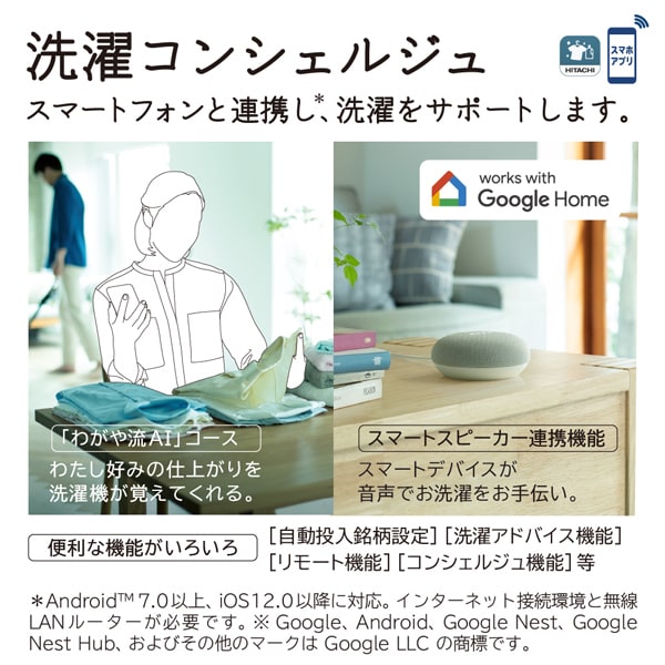 日立 洗濯乾燥機 ビートウォッシュ 12kgの商品一覧 通販 - Yahoo