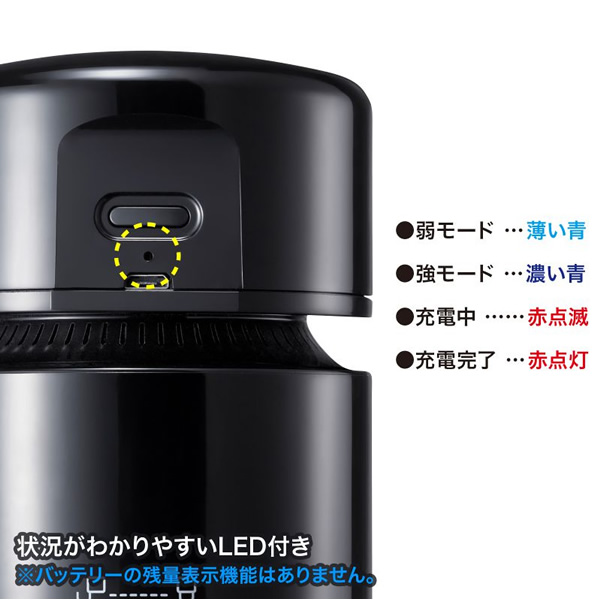 卓上バキュームクリーナー サンワサプライ CD-85VC｜gioncard｜08