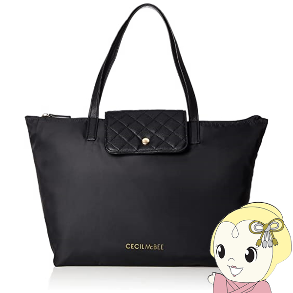 セシルマクビー トートバッグ CECIL McBEE STYLISH NYLON TOTE CM121050 ブラック/srm