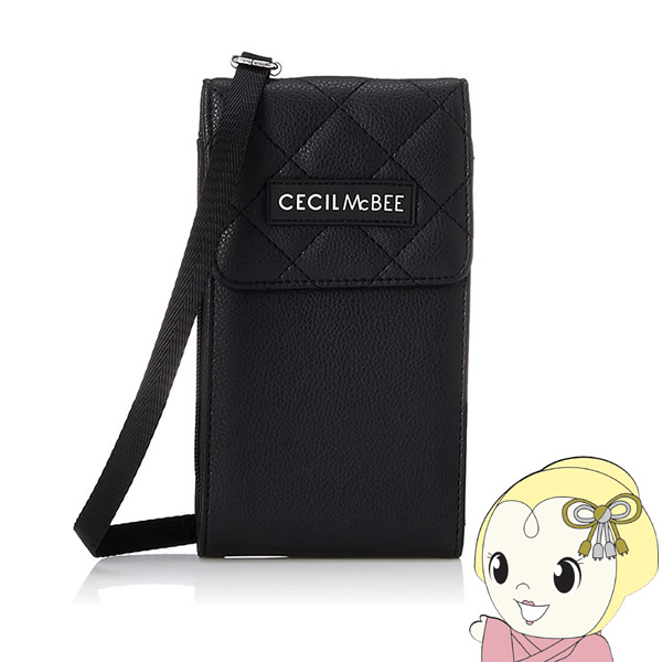 セシルマクビー CECIL McBEE STYLISH POUCH SERIES マルチショルダー ブラックキルト　CM121054-BK｜gioncard