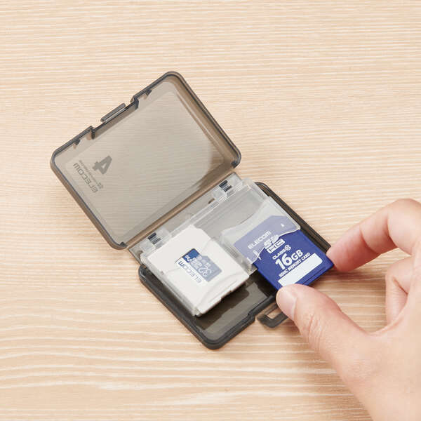 ELECOM エレコム SDカードケース SD microSD カード ケース 4枚 収納 CMC-06NMC4｜gioncard｜05