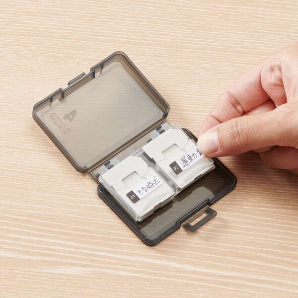 ELECOM エレコム SDカードケース SD microSD カード ケース 4枚 収納 CMC-06NMC4｜gioncard｜06