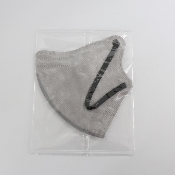3Dバイカラー冷感マスク不織布マスク 30枚入り グレー ブラック ヒロコーポレーション｜gioncard｜04