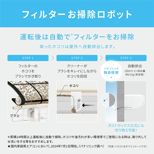 エアコン パナソニック CS-TX255D-W エアコン Eolia 8畳用 クリスタルホワイト/srm | Panasonic | 06