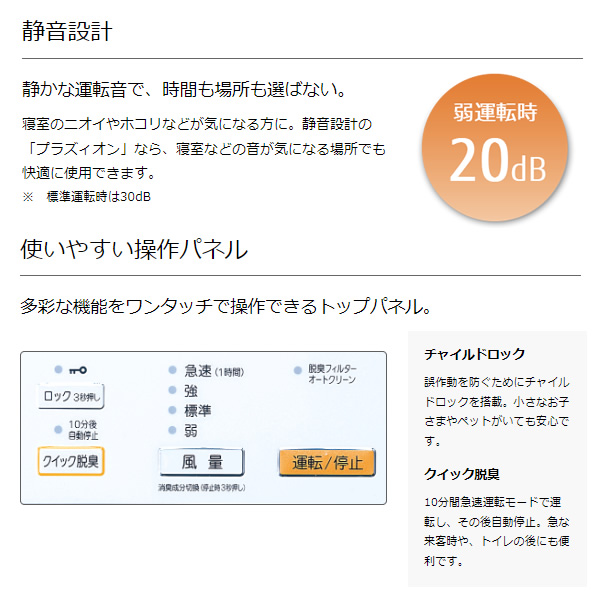 脱臭機 脱臭器 富士通ゼネラル PLAZION プラズィオン 10畳まで ホワイト DAS-15R-W ペット臭 タバコ臭 ペットの毛 ホコリ/srm | 富士通 | 10