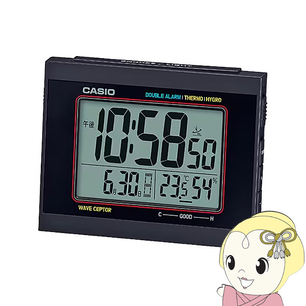 置き時計 置時計 DQD-5000J-1JF デジタル表示 目覚まし時計 電波時計 カシオ CASIO