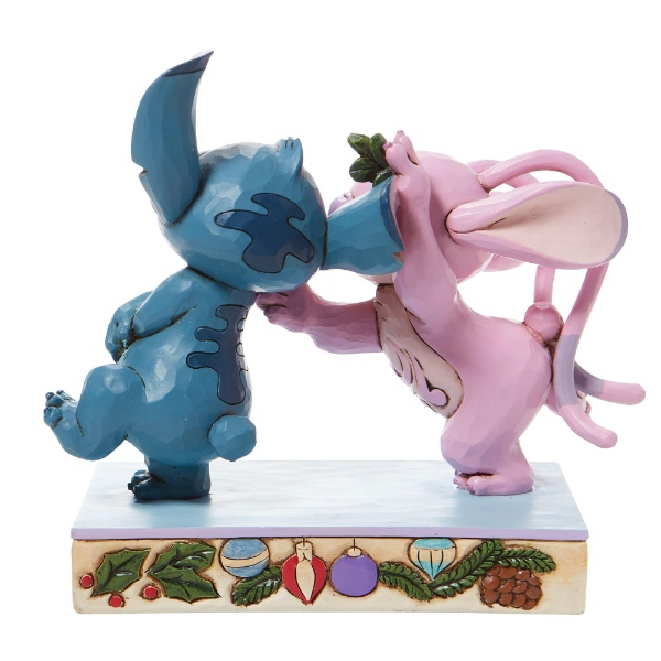 enesco エネスコ エンジェル＆スティッチ フィギュア クリスマス ホリデーシーズン ヤドリギ 6008980/srm_3