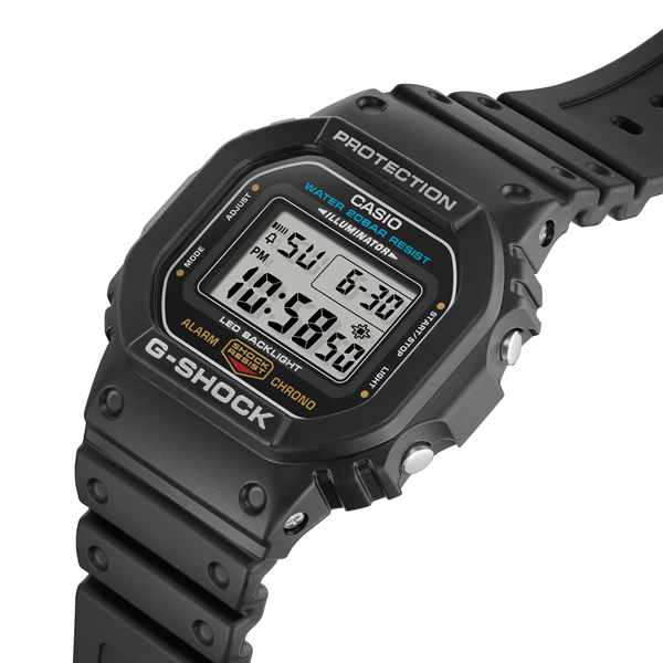 カシオ CASIO G-SHOCK 5600シリーズ メンズ 電池式 デジタル スクエア ブラック カシオ DW-5600UE-1JF/srm｜gioncard｜06